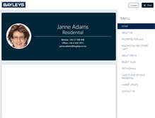 Tablet Screenshot of janneadams.bayleys.co.nz