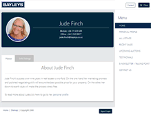 Tablet Screenshot of judefinch.bayleys.co.nz