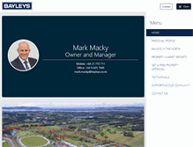 Tablet Screenshot of markmacky.bayleys.co.nz