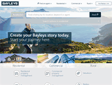 Tablet Screenshot of bayleys.co.nz