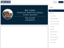 Tablet Screenshot of bevcalder.bayleys.co.nz