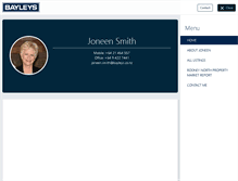 Tablet Screenshot of joneensmith.bayleys.co.nz