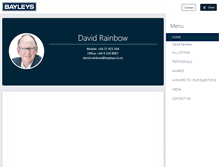 Tablet Screenshot of davidrainbow.bayleys.co.nz